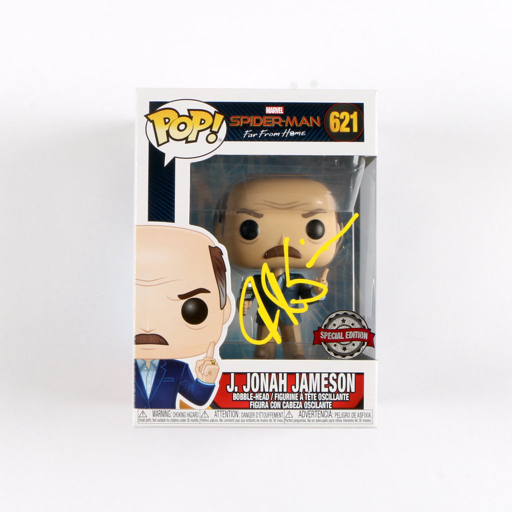 JK Simmons Signed Funko Pop Spiderman J. Jonah Jameson 621 Beckett