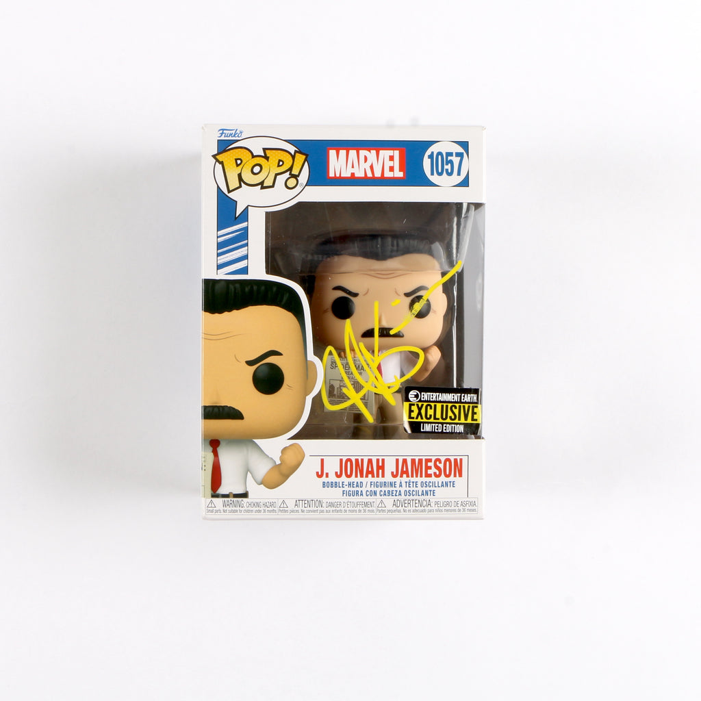 JK Simmons Signed Funko Pop Marvel J. Jonah Jameson 1057 Beckett