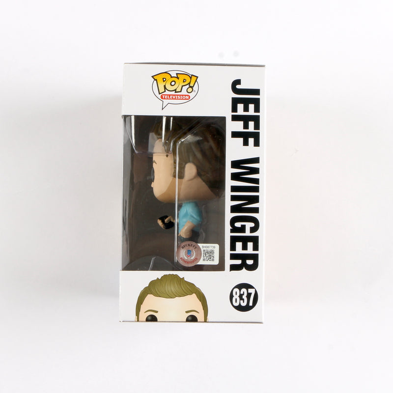 Joel McHale Signed Funko Pop Jeff Winger Community 837 Beckett COA