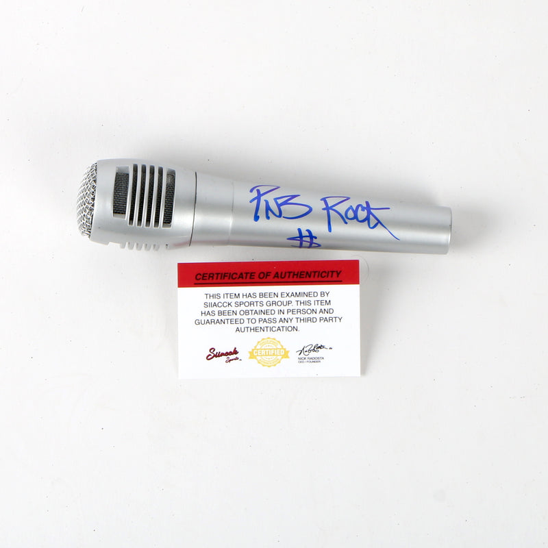 PNB Rock Signed Microphone