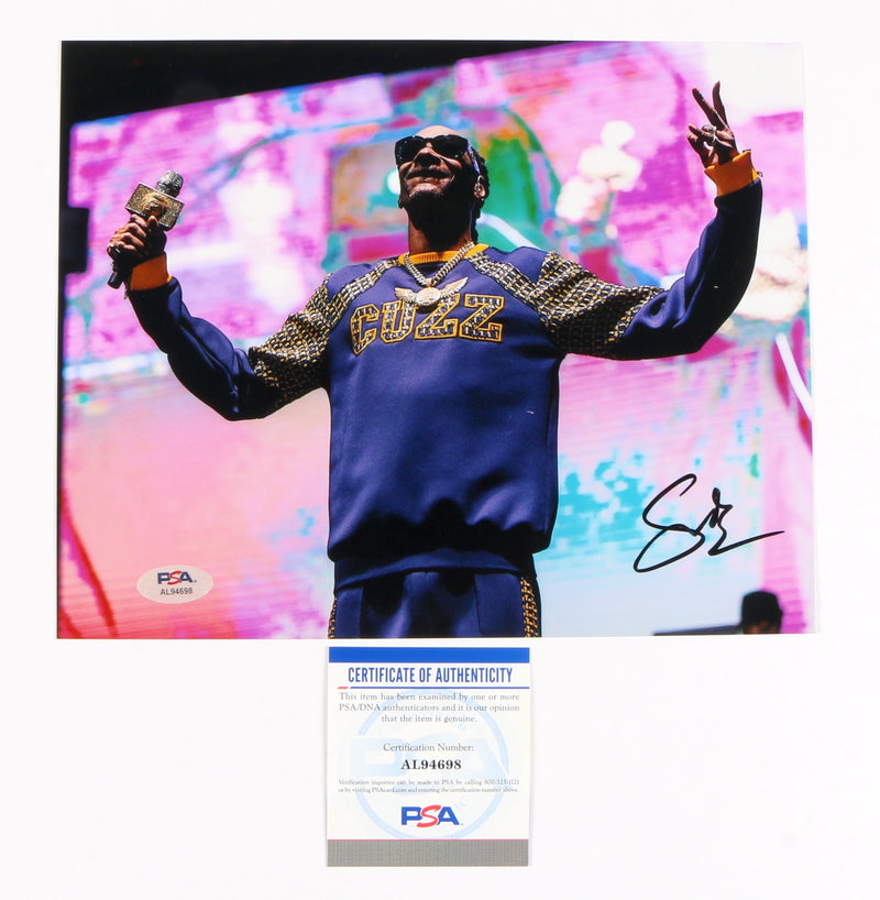 Snoop Dogg Signed Autographed 8x10 Photo PSA Cert COA RAP