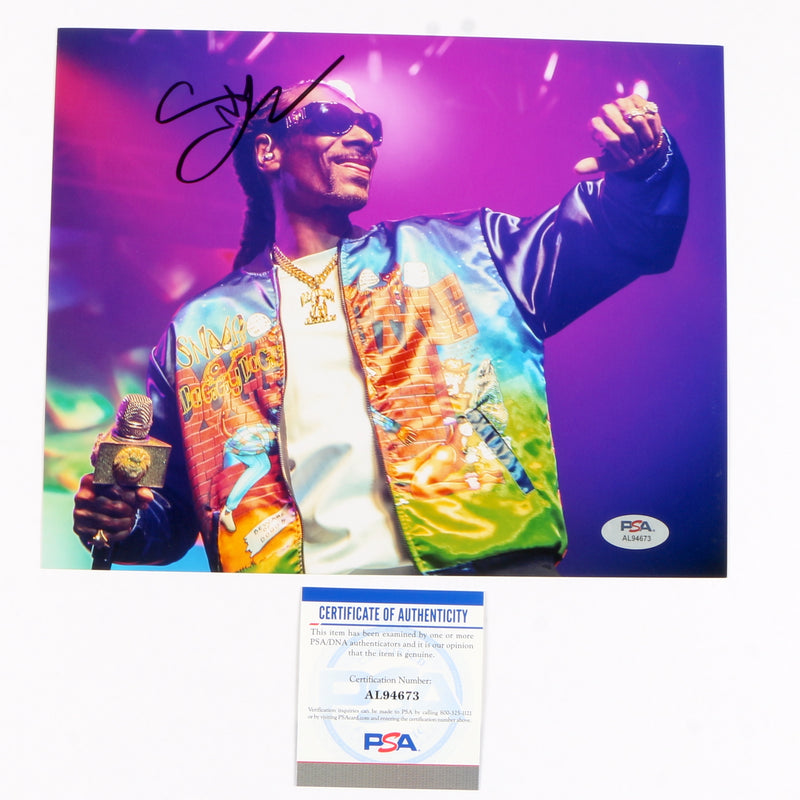 Snoop Dogg Signed Autographed 8x10 Photo PSA Cert COA RAP