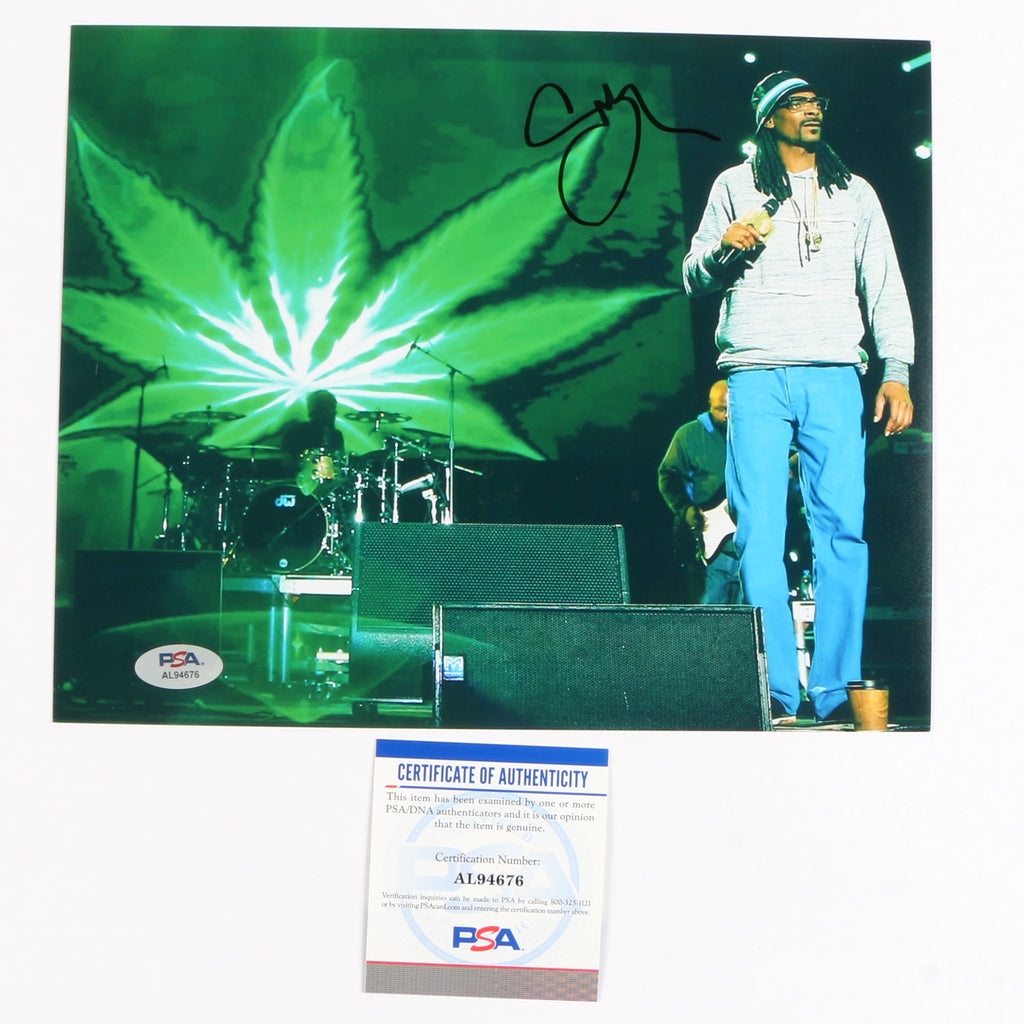 Snoop Dogg Signed Autographed 8x10 Photo PSA Cert COA RAP
