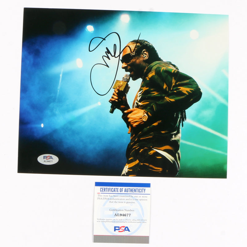 Snoop Dogg Signed Autographed 8x10 Photo PSA Cert COA RAP