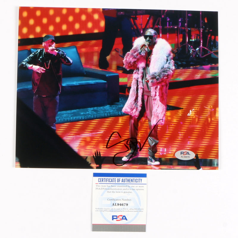 Snoop Dogg Signed Autographed 8x10 Photo PSA Cert COA RAP