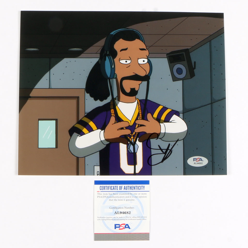 Snoop Dogg Signed Autographed 8x10 Photo PSA Cert COA RAP