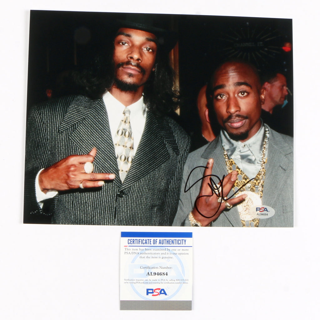 Snoop Dogg Signed Autographed 8x10 Photo PSA Cert COA RAP