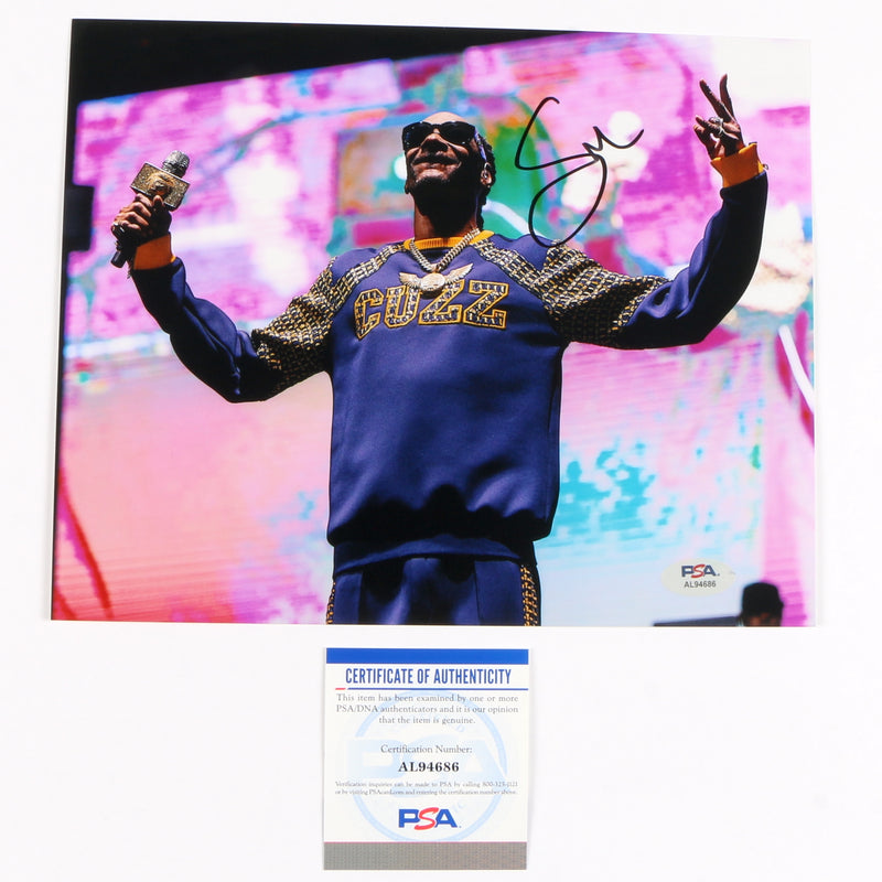 Snoop Dogg Signed Autographed 8x10 Photo PSA Cert COA RAP