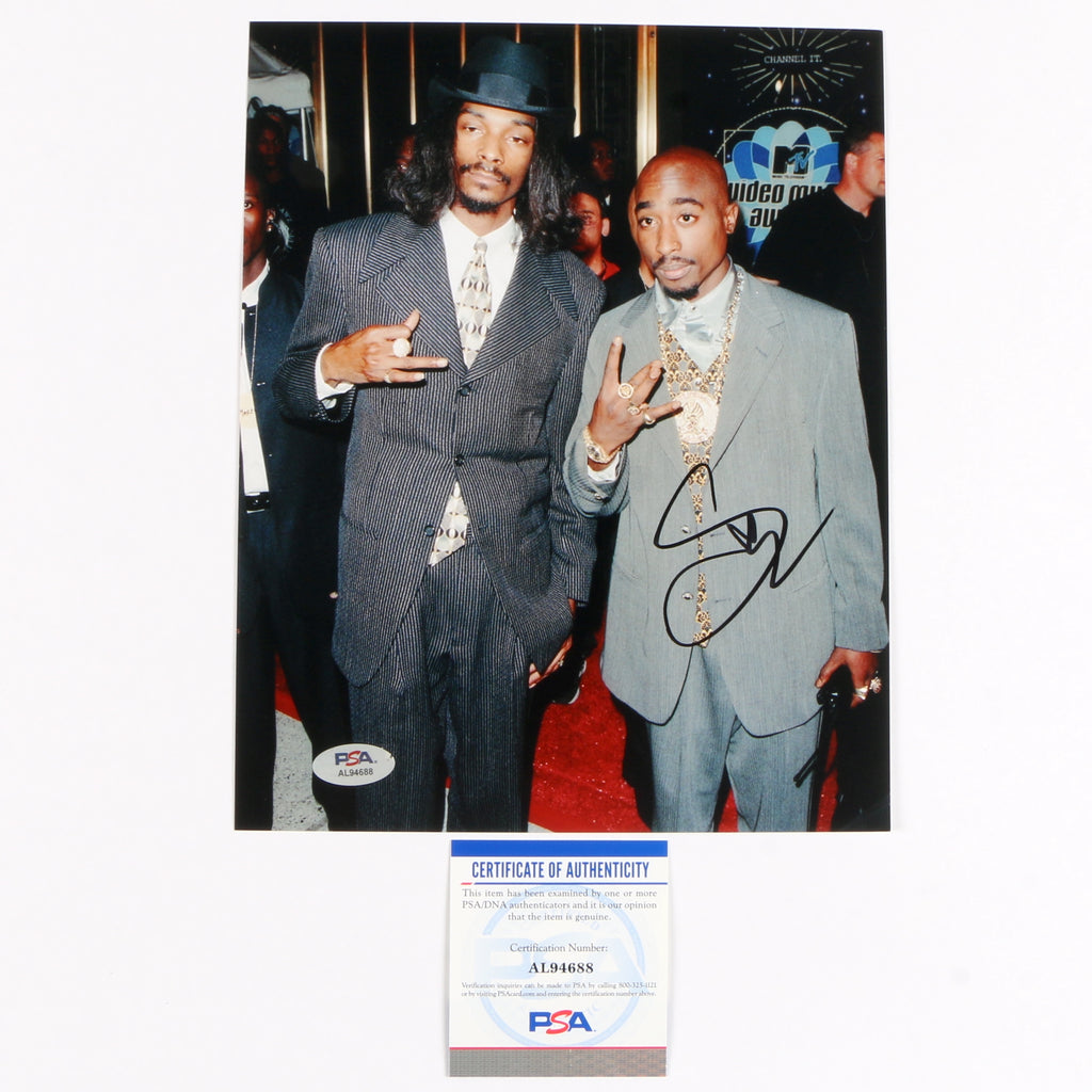 Snoop Dogg Signed Autographed 8x10 Photo PSA Cert COA RAP