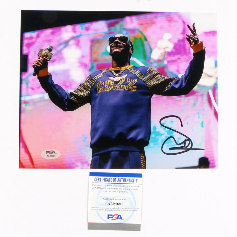 Snoop Dogg Signed Autographed 8x10 Photo PSA Cert COA RAP