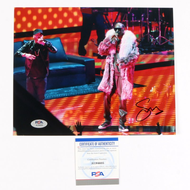 Snoop Dogg Signed Autographed 8x10 Photo PSA Cert COA RAP