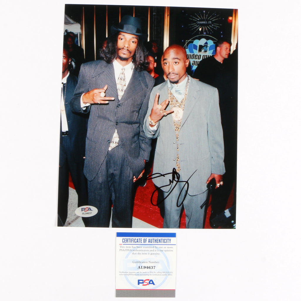 Snoop Dogg Signed Autographed 8x10 Photo PSA Cert COA RAP