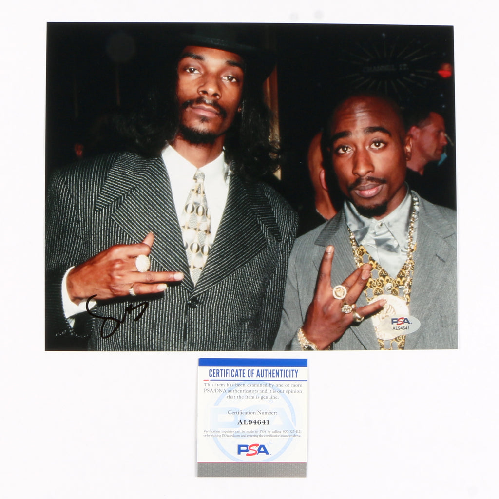 Snoop Dogg Signed Autographed 8x10 Photo PSA Cert COA RAP