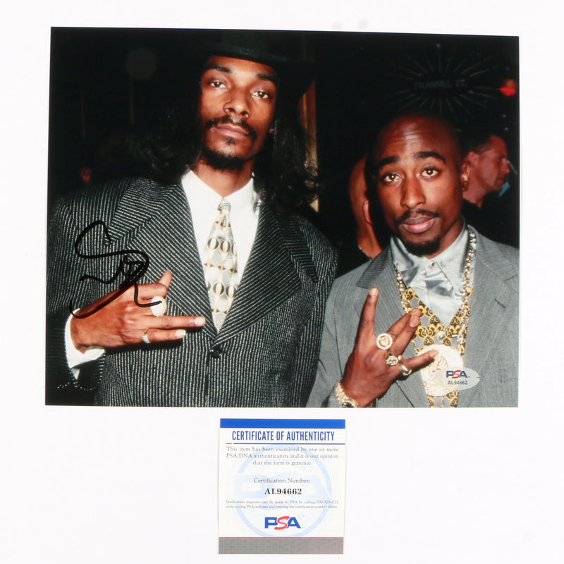 Snoop Dogg Signed Autographed 8x10 Photo PSA Cert COA RAP