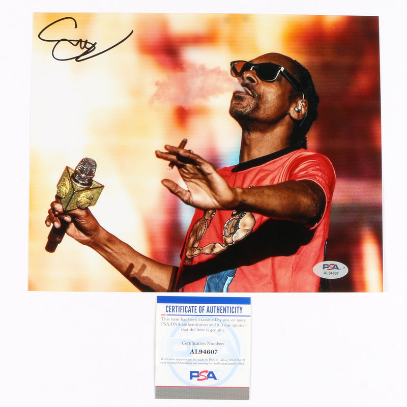 Snoop Dogg Signed Autographed 8x10 Photo PSA Cert COA RAP