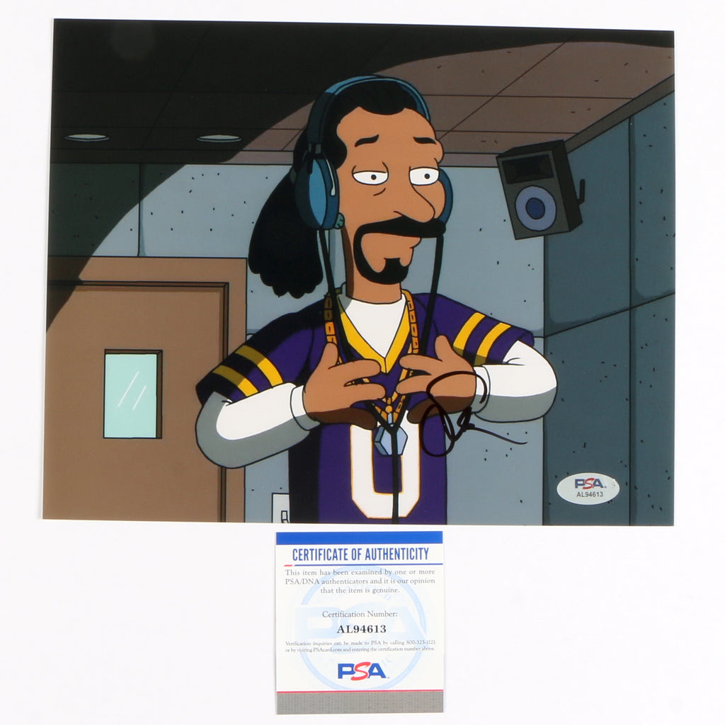 Snoop Dogg Signed Autographed 8x10 Photo Simpsons PSA Cert COA RAP