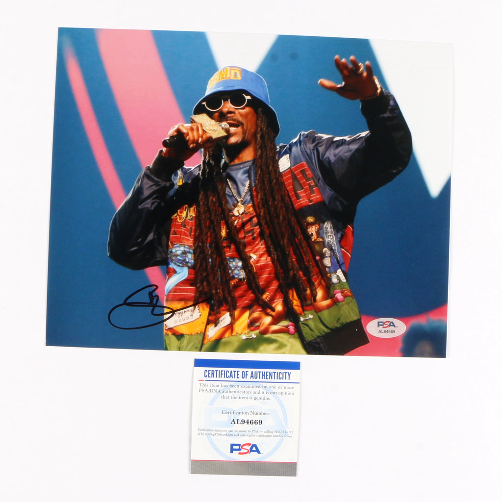 Snoop Dogg Signed Autographed 8x10 Photo PSA Cert COA RAP