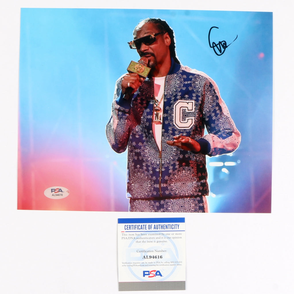 Snoop Dogg Signed Autographed 8x10 Photo PSA Cert COA RAP