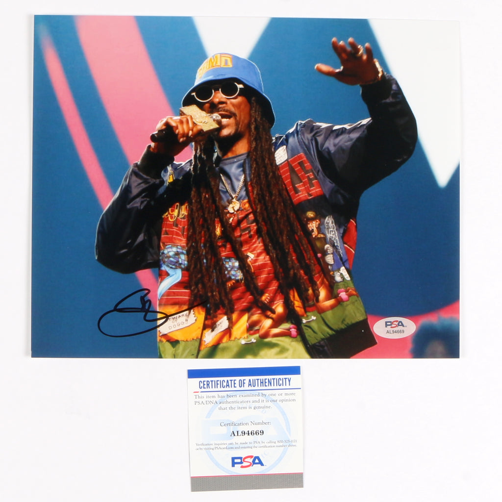 Snoop Dogg Signed Autographed 8x10 Photo PSA Cert COA RAP