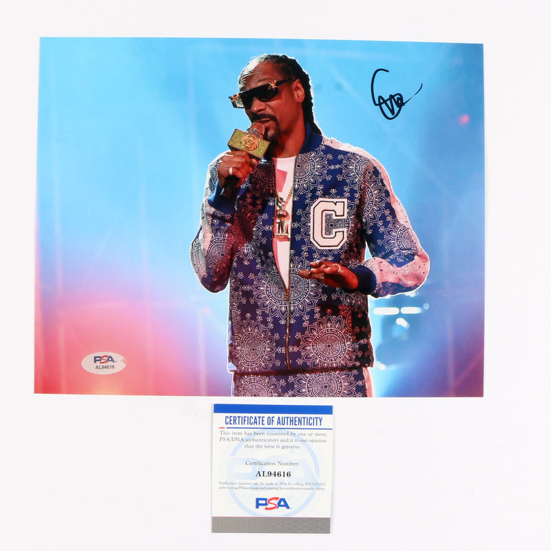 Snoop Dogg Signed Autographed 8x10 Photo PSA Cert COA RAP