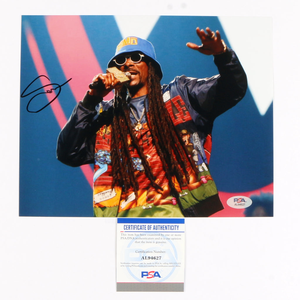 Snoop Dogg Signed Autographed 8x10 Photo PSA Cert COA RAP