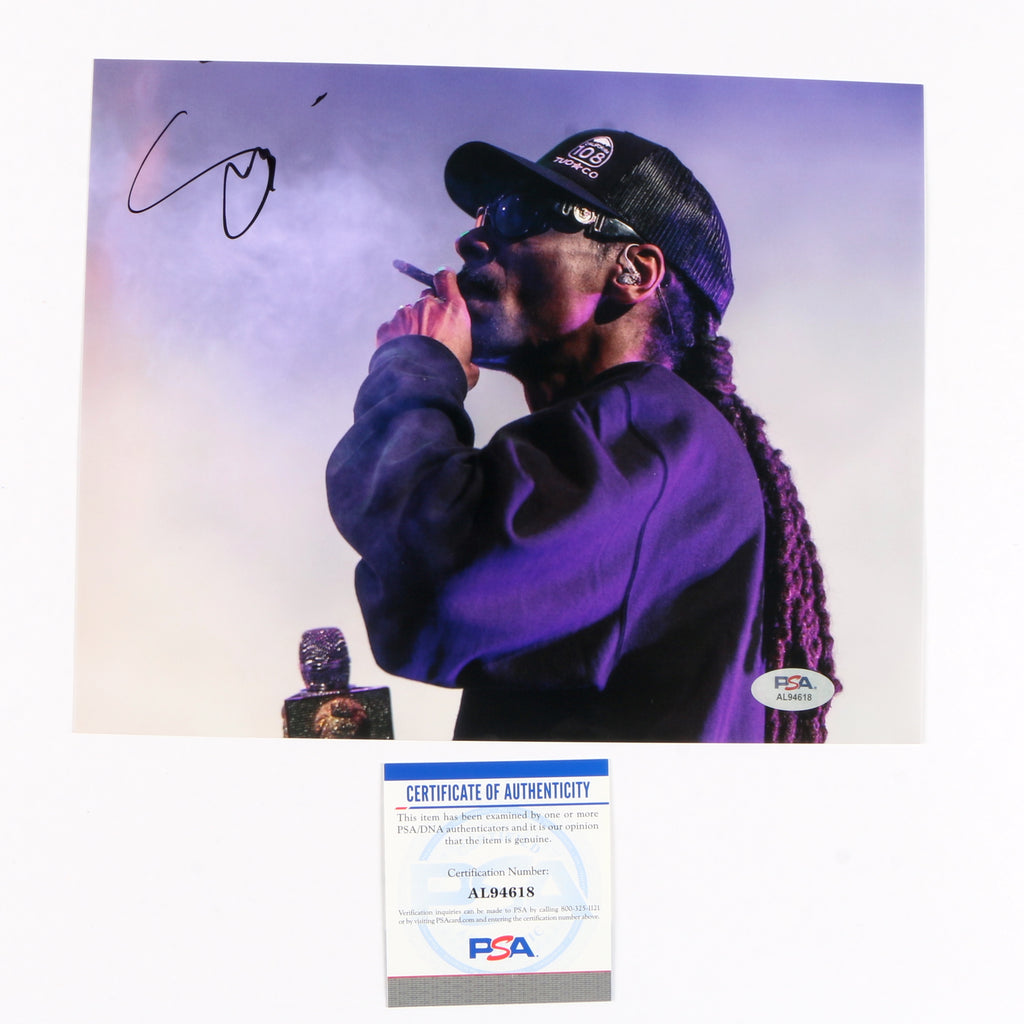 Snoop Dogg Signed Autographed 8x10 Photo PSA Cert COA RAP