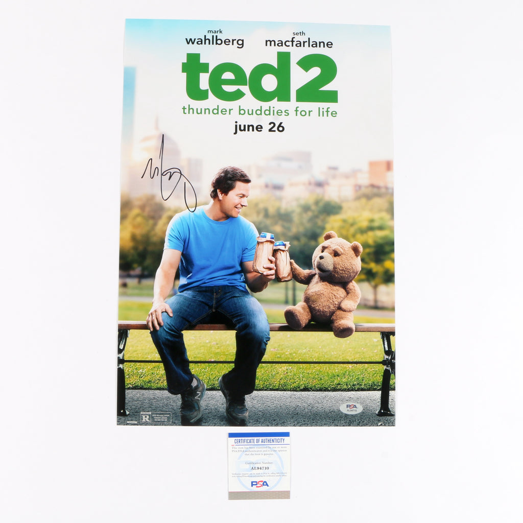 Mark Wahlberg Signed Movie Poster (TED 2) 12x18 PSA