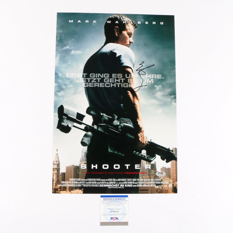 Mark Wahlberg Signed Movie Poster (Shooter) PSA