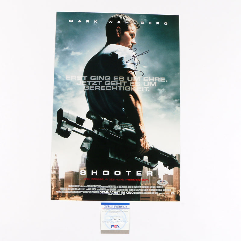 Mark Wahlberg Signed Movie Poster (Shooter) PSA