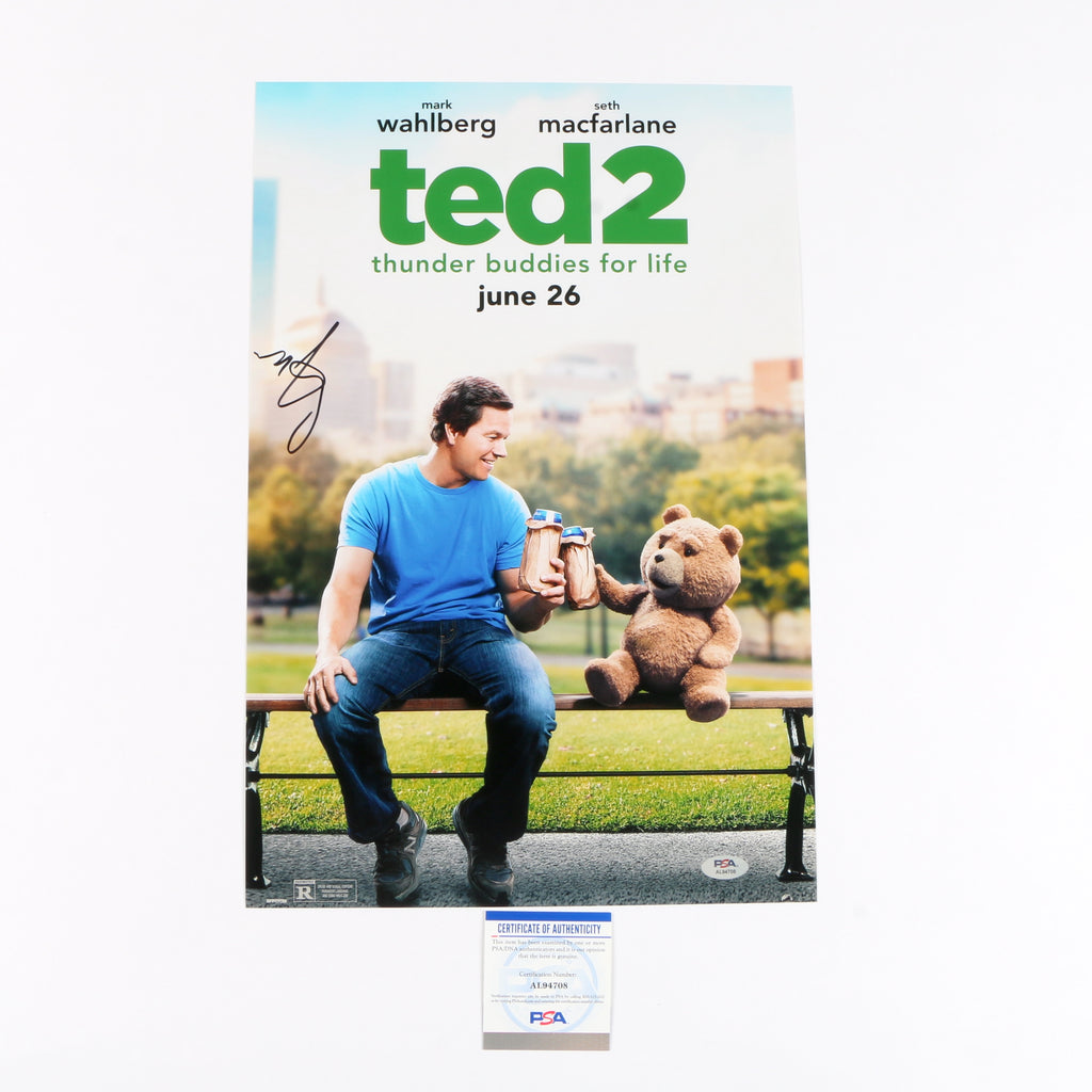 Mark Wahlberg Signed Movie Poster (TED 2) 12x18 PSA