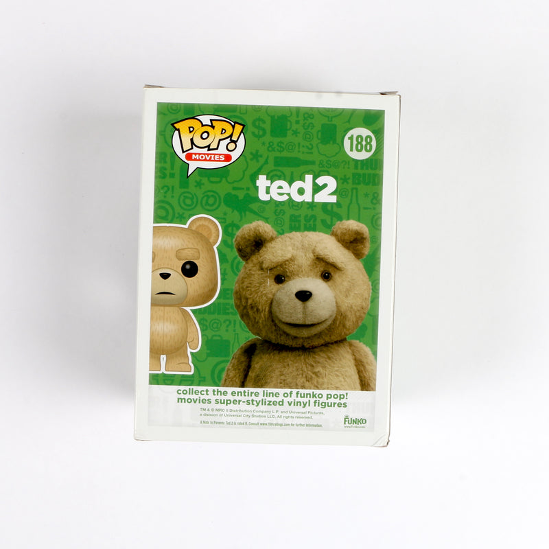 Mark Wahlberg Signed Funko Pop 188 Ted Ted 2 Beckett