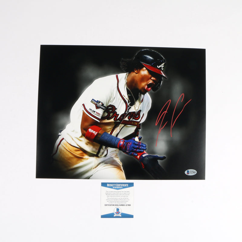 Ronald Acuna Signed 8x10 Photo Atlanta Braves Beckett