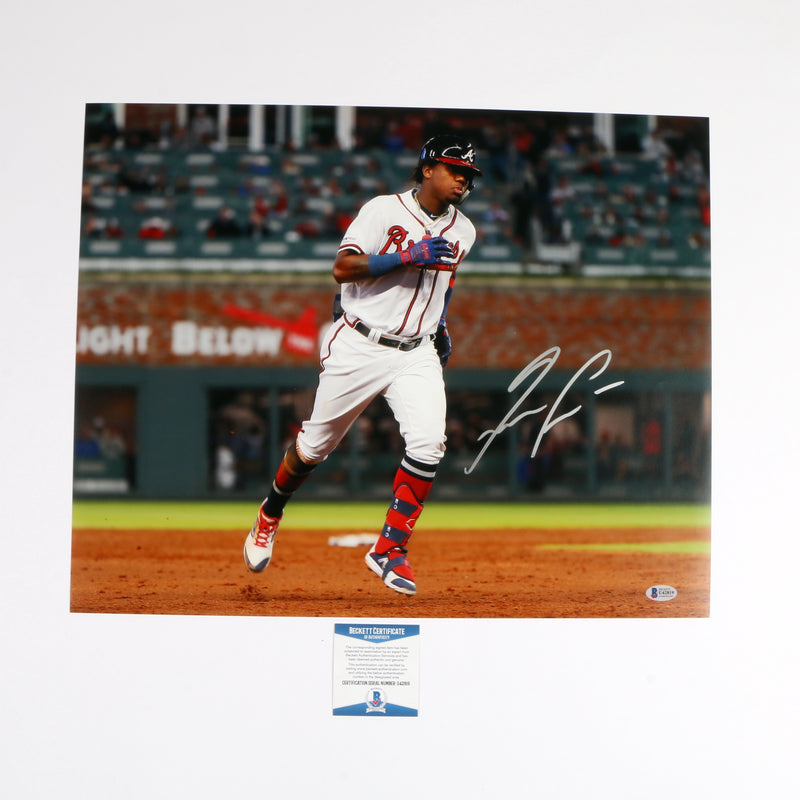 Ronald Acuna JR Signed 16x20 Atlanta Braves Beckett