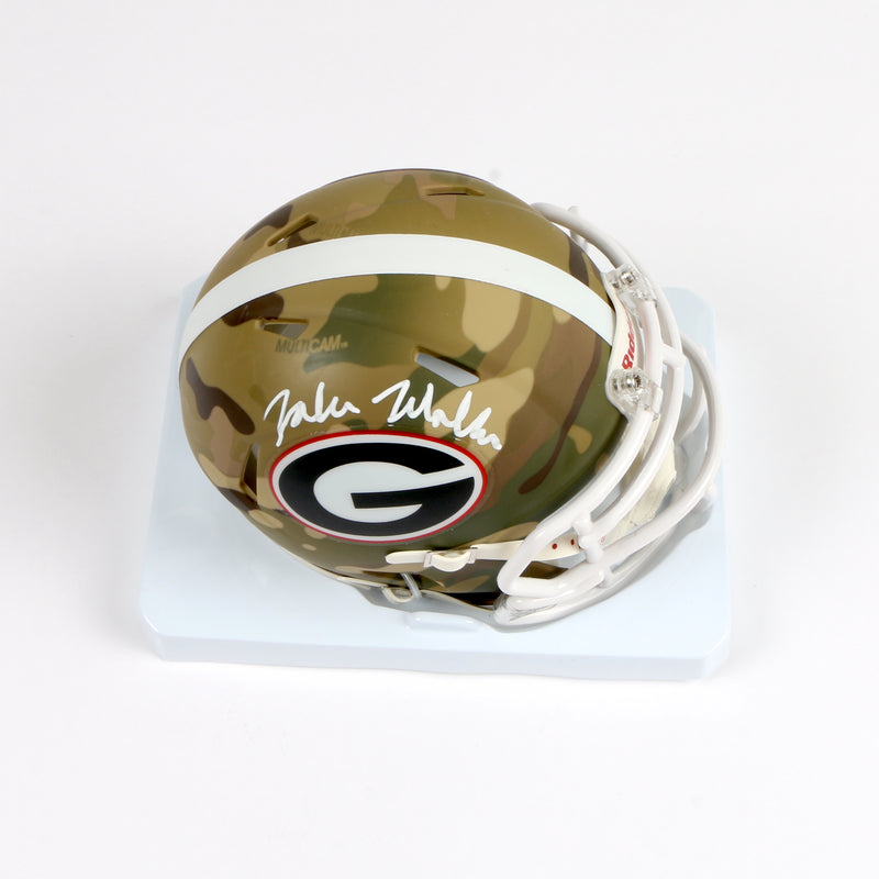 Jalon Walker Signed Mini Helmet Camp Georgia Bulldogs Beckett