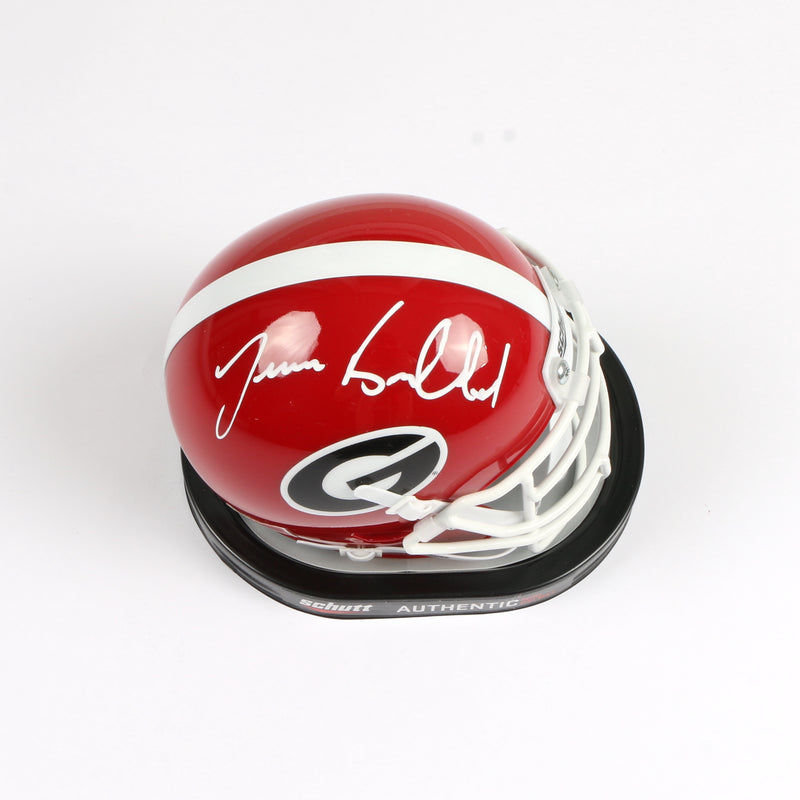 Javon Bullard Signed Mini Helmet Schutt Georgia Bulldogs Beckett