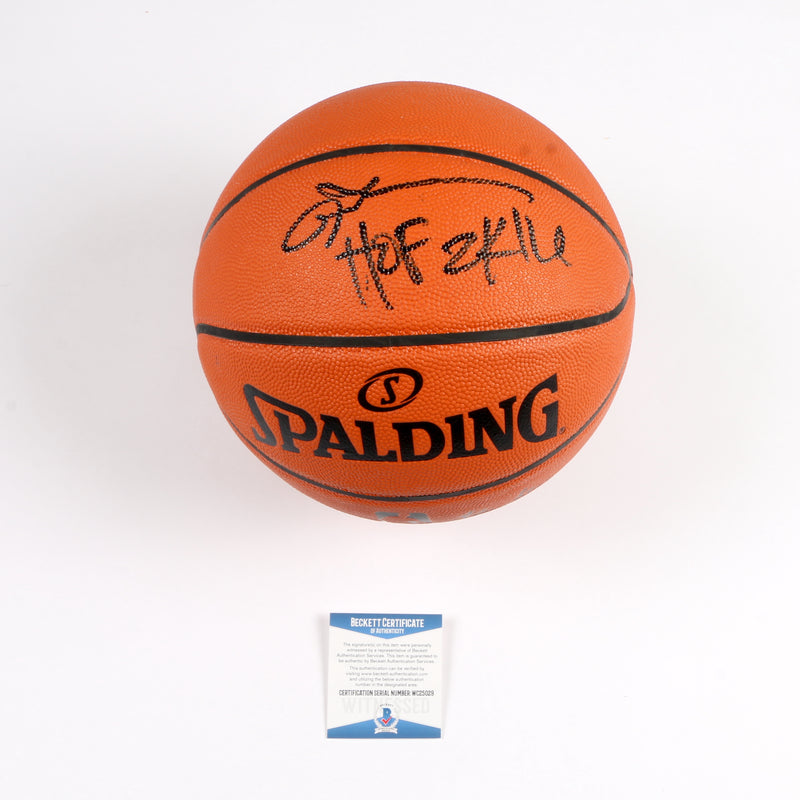 Allen Iverson Signed Spalding Indoor/Outdoor Basketball "HOF 2016" Inscription Beckett