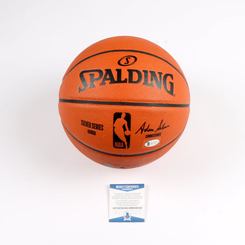 Allen Iverson Signed Spalding Indoor/Outdoor Basketball "HOF 2016" Inscription Beckett