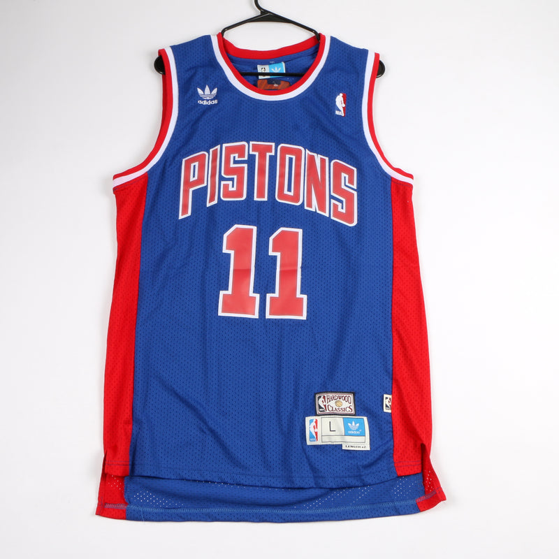 Isiah Thomas Signed Detroit Pistons Blue Jersey Beckett