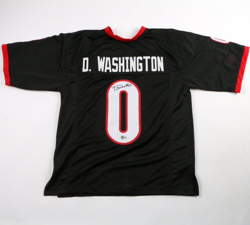 Darnell Washington Signed Jersey Black Georgia Bulldogs Beckett