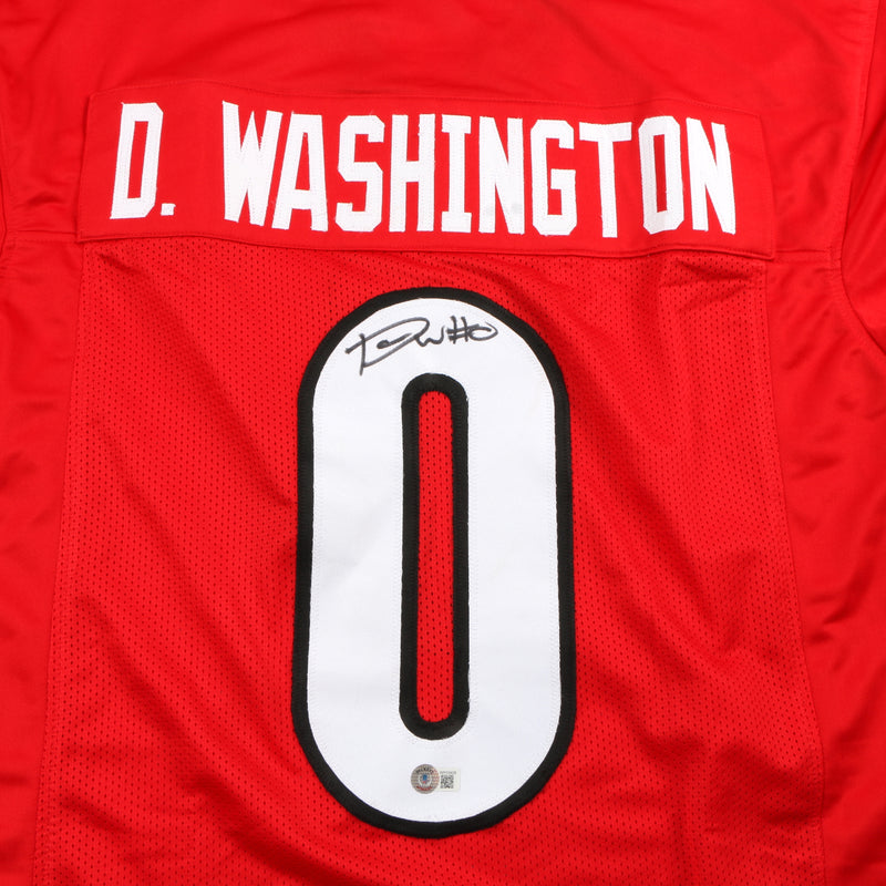 Darnell Washington Signed Jersey Red Georgia Bulldogs Beckett