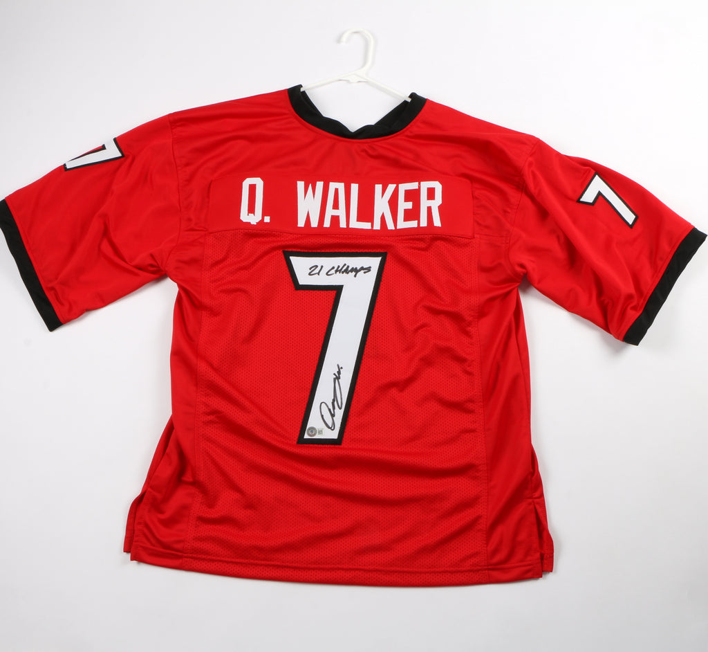 Quay Walker Signed Jersey Red Georgia Bulldogs Greenbay Packers Beckett