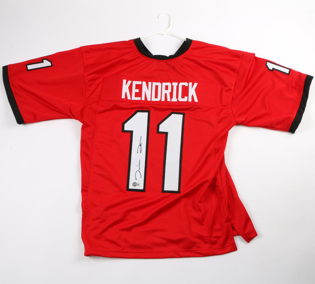 Derion Kendrick Signed Jersey Red Georgia Bulldogs LA Rams Beckett