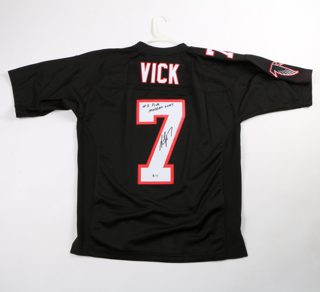 Michael Mike Vick signed autographed Mitchell and Ness jersey Beckett COA