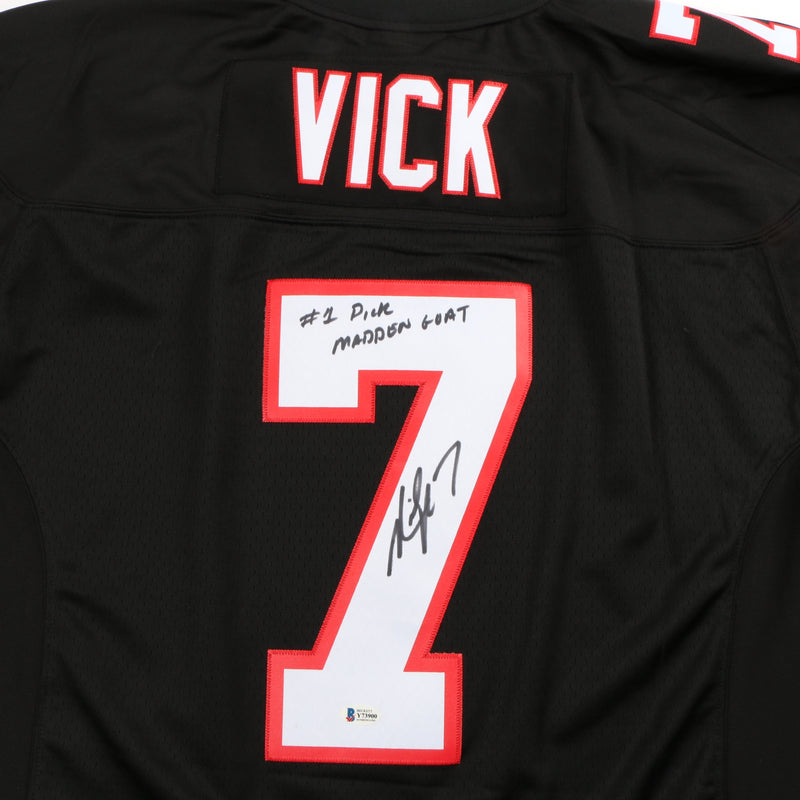 Michael Mike Vick signed autographed Mitchell and Ness jersey Beckett COA