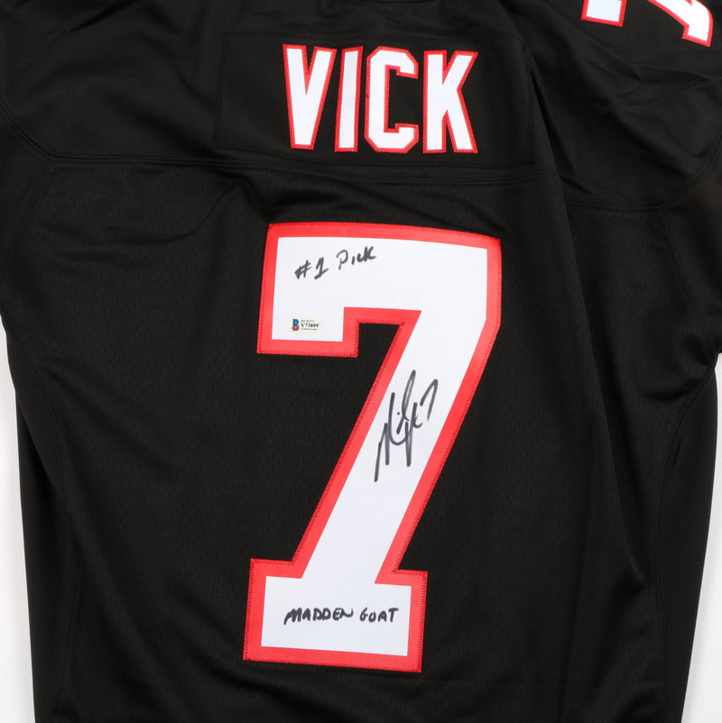 Michael Mike Vick signed autographed Mitchell and Ness jersey Beckett COA