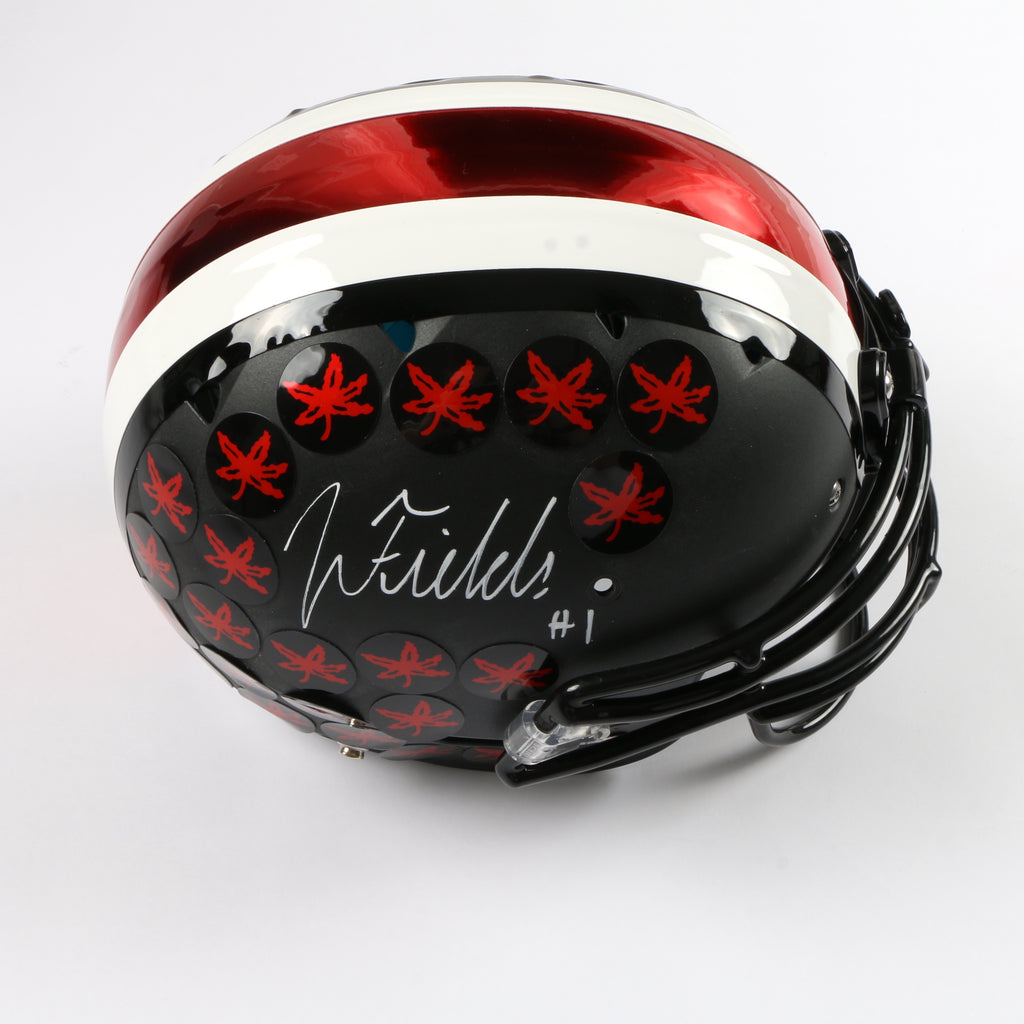 Justin Fields Signed Full Size Helmet Authentic Ohio State Buckeyes Beckett