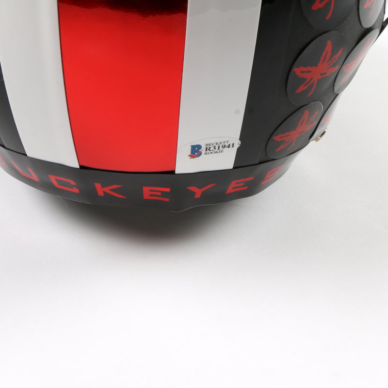 Justin Fields Signed Full Size Helmet Authentic Ohio State Buckeyes Beckett