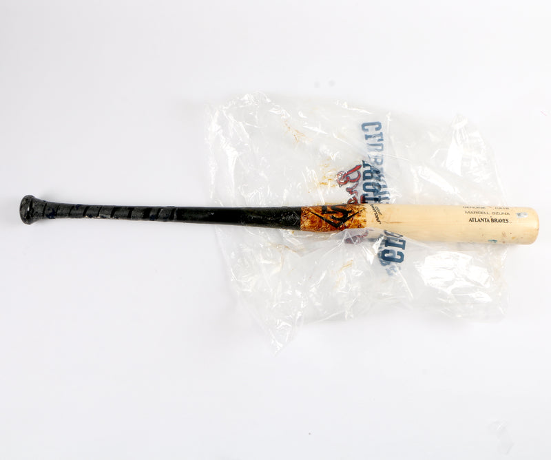 Marcel Ozuna Game Used Bat Atlanta Braves MLB Authentication