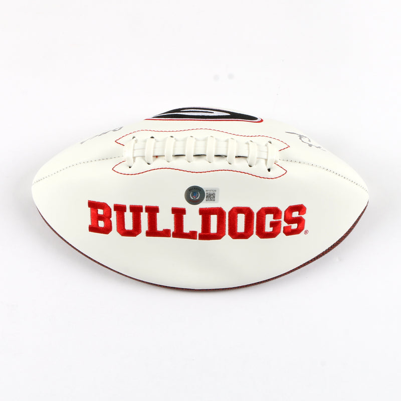 Jalen Carter Signed Football Georgia Bulldogs Beckett