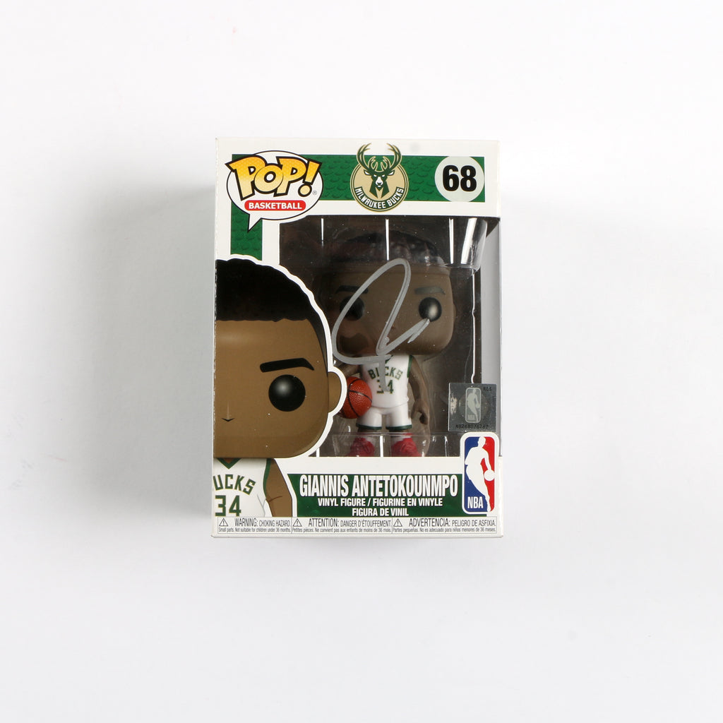 Copy of Giannis Antetokounmpo Signed Funko Pop Milwaukee Bucks Beckett